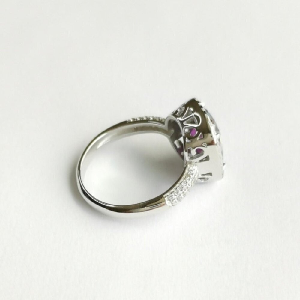Mystic Topaz White Sapphire ring size 8 - Picture 4 of 8